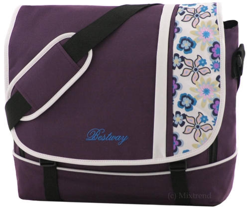 Bestway Messenger Bag mit Polsterfach lila