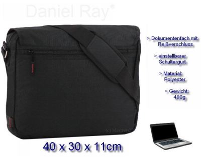 Daniel Ray Notebooktasche New Marki schwarz