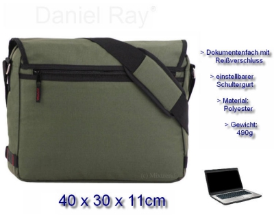 Daniel Ray Notebooktasche New Marki oliv
