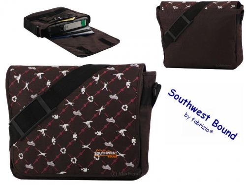 fabrizio Southwest Bound Messenger Tasche braun