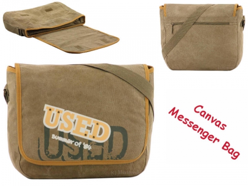 es-Cart� Canvas Messenger Bag natur