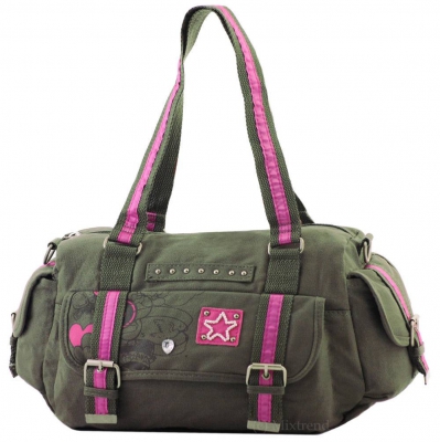 Canvas Damen Handtasche Brava oliv
