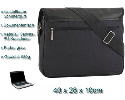 Daniel Ray Notebooktasche Mordy grau