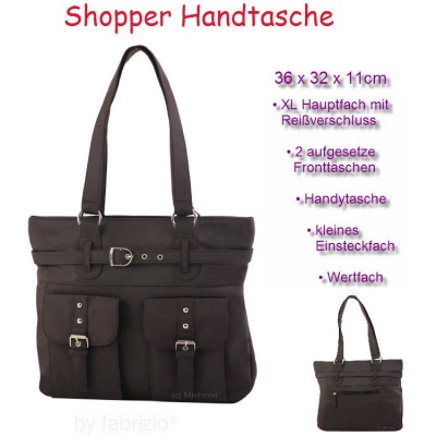 fabrizio Shopper Handtasche Sydney braun