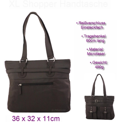 fabrizio Shopper Handtasche Sydney braun