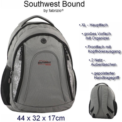 Southwest Daypack Sport Freizeitrucksack hellgrau