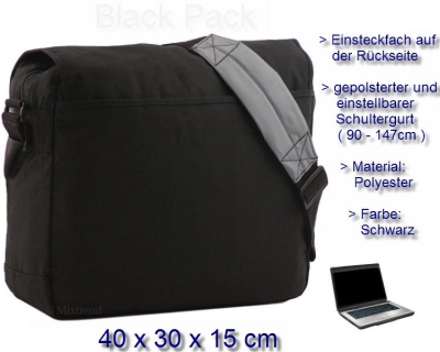 Bag Street Notebooktasche schwarz