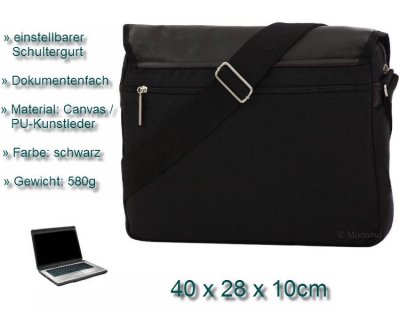 Daniel Ray Notebooktasche Mordy schwarz