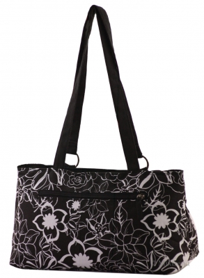 Modische Flower Handtasche schwarz