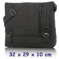 Canvas Umh�ngetasche Fufluns schwarz