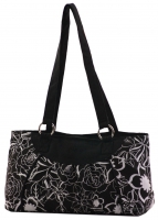 Modische Flower Handtasche schwarz